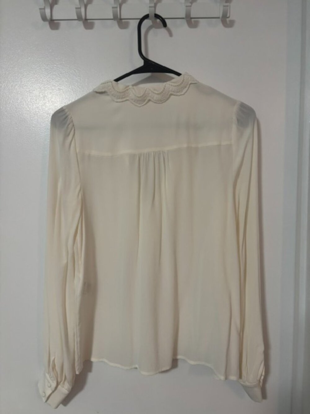 Sezane Chlo top (Ecru/Cream) size 34 - Picture 3 of 3